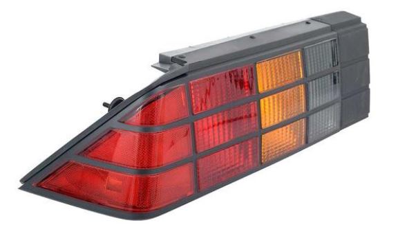 1985-92 Chevrolet Camaro Tail Lamp Light Assembly w/ Black Grid Patter, Driver Side